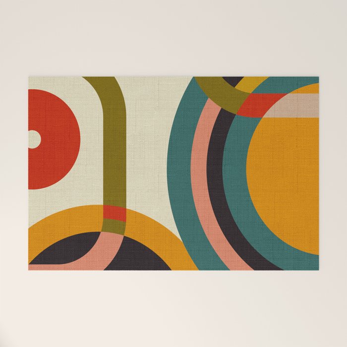 mid century cirque Welcome Mat Gallery Image 1