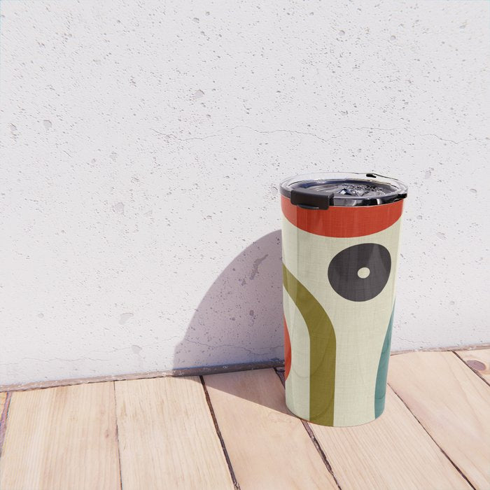 mid century cirque Travel Mug Gallery Image 4