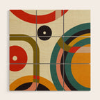 mid century cirque Wood Wall Art Gallery Image 1