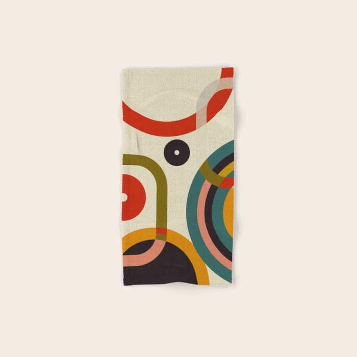 mid century cirque Bath Towel Gallery Image 1