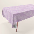 Conch Shell on Lavender Tablecloth Gallery Image 1