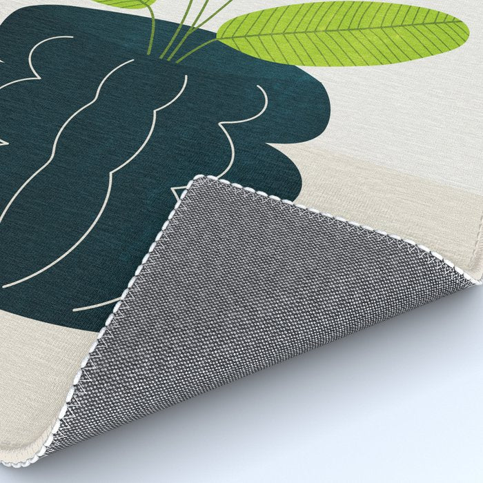 Black Pearl Vase & Spring Bud Leaves: Vases & Stuff 02 Rug Gallery Image 4