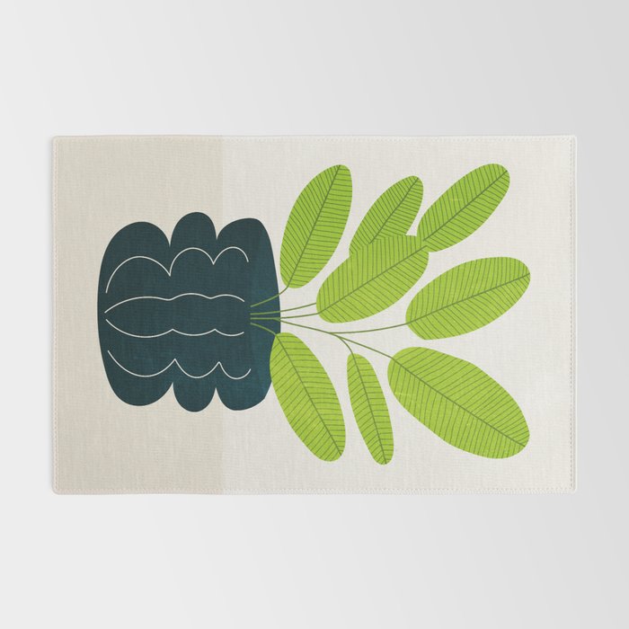 Black Pearl Vase & Spring Bud Leaves: Vases & Stuff 02 Rug Gallery Image 2