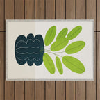 Black Pearl Vase & Spring Bud Leaves: Vases & Stuff 02 Outdoor Rug Gallery Image 1