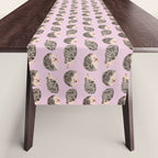 Hedgehog Rose Pink Table Runner Gallery Image 1