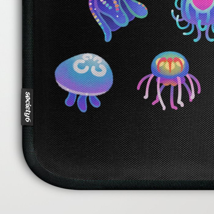 Jellyfish Day - dark Laptop Sleeve Gallery Image 3