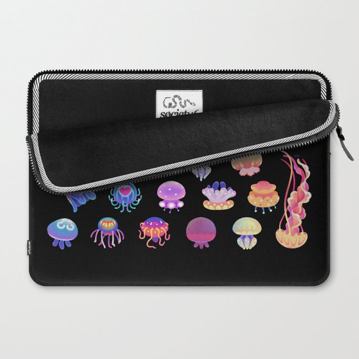 Jellyfish Day - dark Laptop Sleeve Gallery Image 2