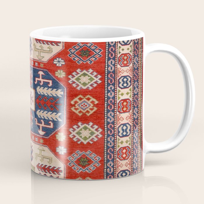 Arrow Spiral Kazak Handmade Rug Coffee Mug Gallery Image 1
