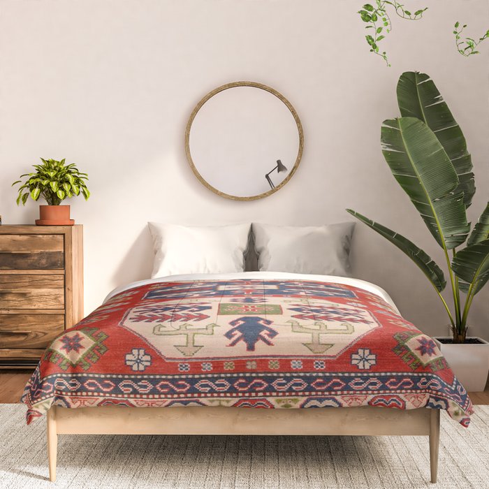 Arrow Spiral Kazak Handmade Rug Comforter Gallery Image 3