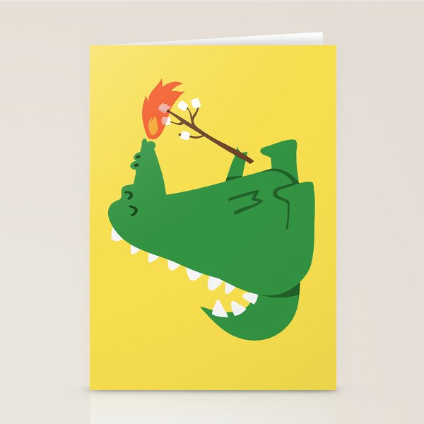 Dragon and Marshmallow Stationery Card Gallery Image 1