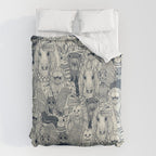 cryptid crowd indigo pearl Duvet Cover Gallery Image 6