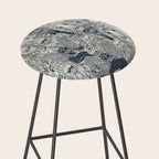 cryptid crowd indigo pearl Stool Gallery Image 2