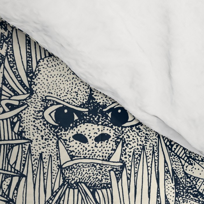 cryptid crowd indigo pearl Comforter Gallery Image 4