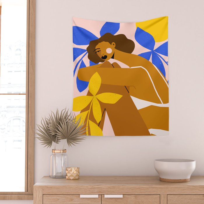 Pink Bikini Wall Tapestry Gallery Image 2