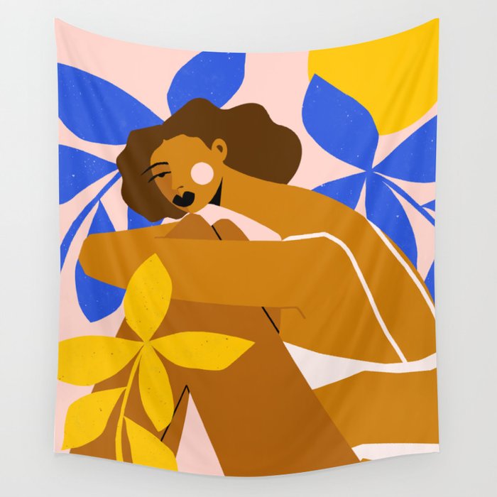 Pink Bikini Wall Tapestry Gallery Image 1