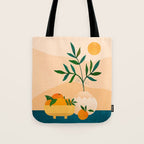 Palm Springs Picnic Nature Scene Tote Bag Gallery Image 1