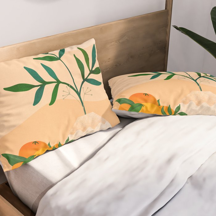 Palm Springs Picnic Nature Scene Pillow Sham Gallery Image 2
