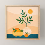 Palm Springs Picnic Nature Scene Mini Art Print Gallery Image 1