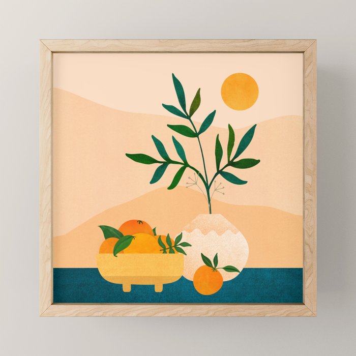 Palm Springs Picnic Nature Scene Mini Art Print Gallery Image 1