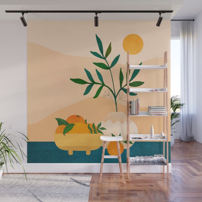 Palm Springs Picnic Nature Scene Wall Mural Gallery Image 1