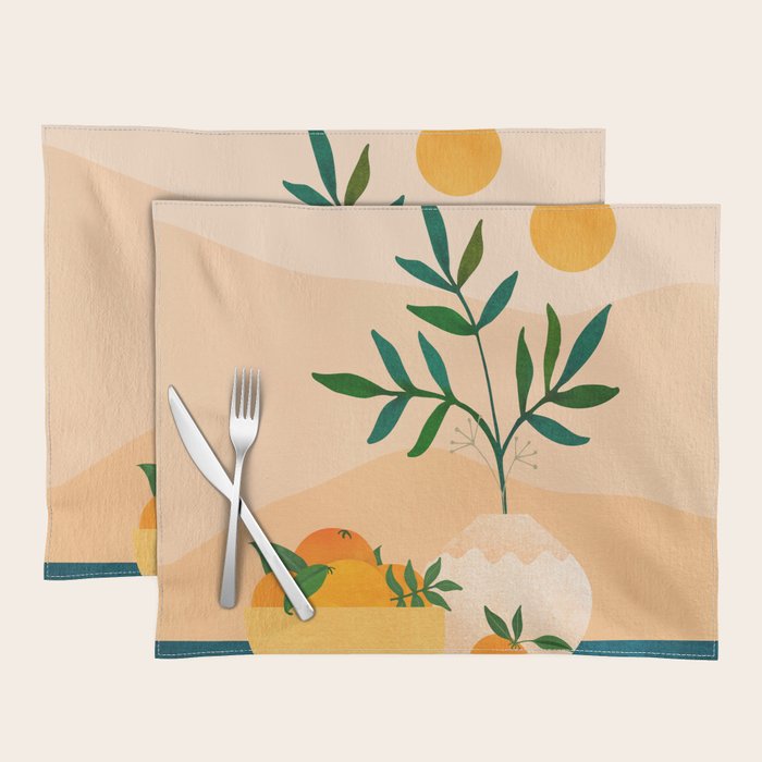 Palm Springs Picnic Nature Scene Placemat Gallery Image 1