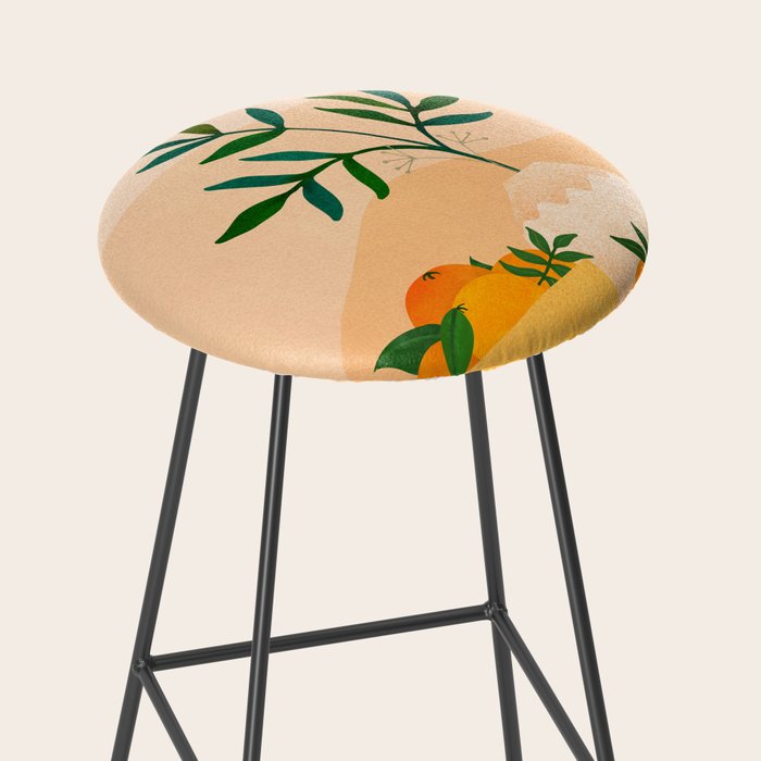 Palm Springs Picnic Nature Scene Stool Gallery Image 2