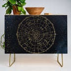 Golden Star Map Credenza Gallery Image 1