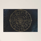 Golden Star Map Welcome Mat Gallery Image 1