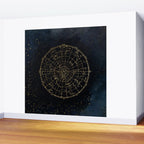 Golden Star Map Wall Mural Gallery Image 2