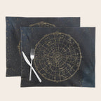 Golden Star Map Placemat Gallery Image 1