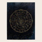 Golden Star Map Poster Gallery Image 4