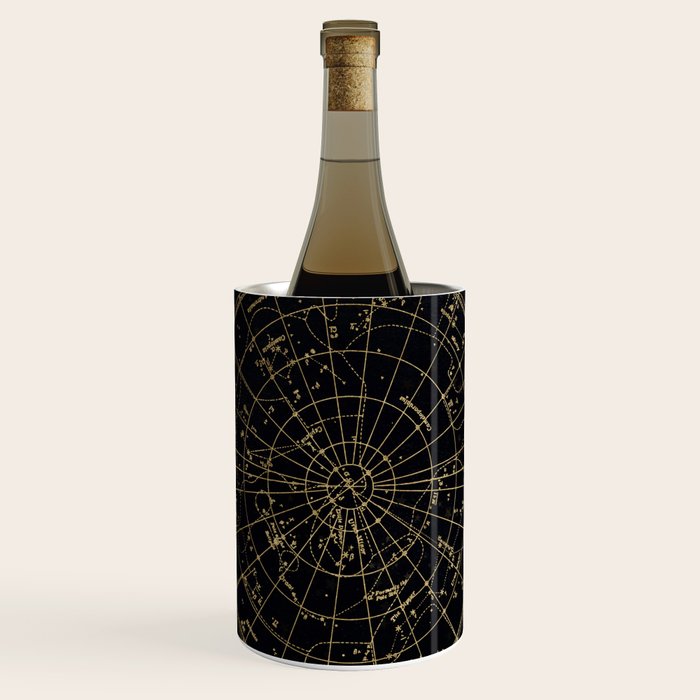 Golden Star Map Wine Chiller Gallery Image 1