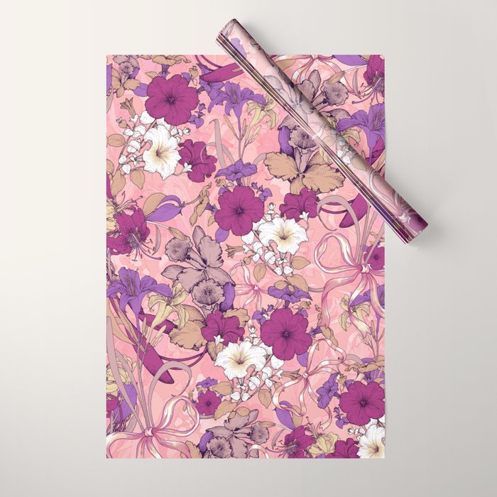 Art Nouveau V Wrapping Paper Gallery Image 1