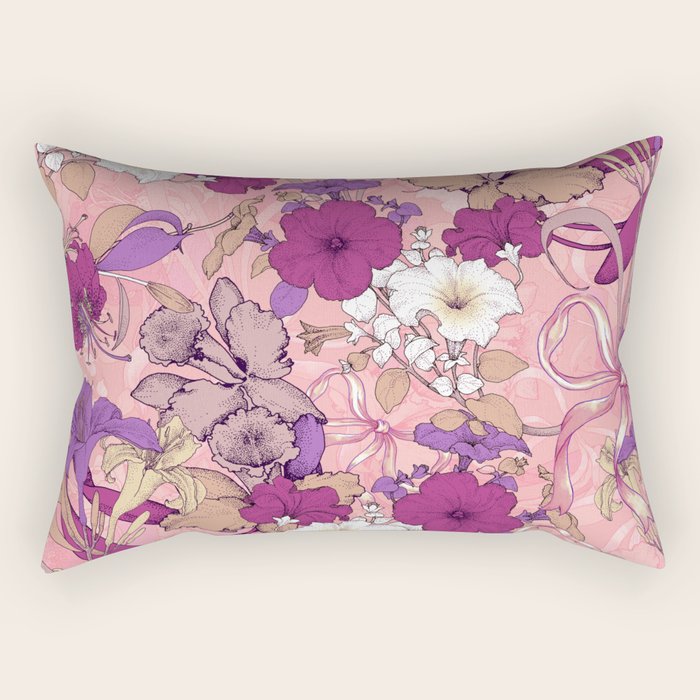 Art Nouveau V Rectangular Pillow Gallery Image 1