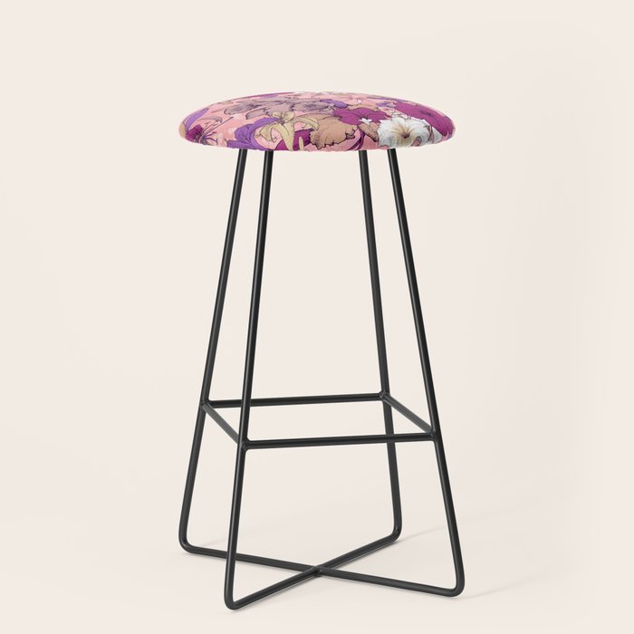 Art Nouveau V Stool Gallery Image 1