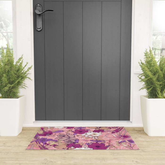 Art Nouveau V Welcome Mat Gallery Image 3