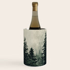 Thick pine forest in the descending mist Wine Chiller Gallery Image 3