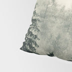 Thick pine forest in the descending mist Pillow Sham Gallery Image 4