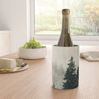 Thick pine forest in the descending mist Wine Chiller Gallery Image 4