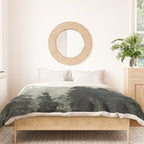 Thick pine forest in the descending mist Duvet Cover Gallery Image 3