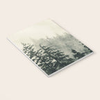 Thick pine forest in the descending mist Notebook Gallery Image 3