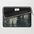Thick pine forest in the descending mist Laptop Sleeve Gallery Image 2