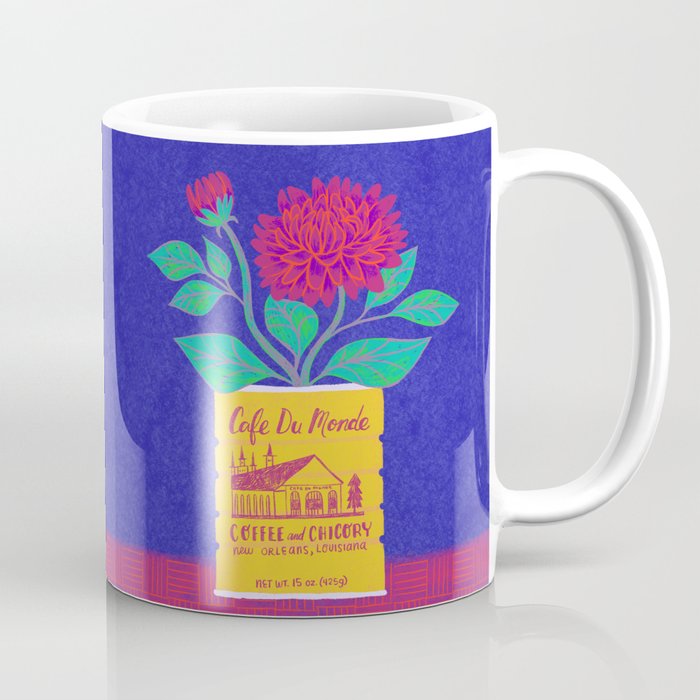 Cafe Du Monde Floral Bouquet Coffee Mug Gallery Image 1