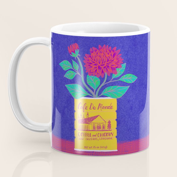Cafe Du Monde Floral Bouquet Coffee Mug Gallery Image 3