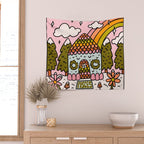 Pisces Gingerbread House Wall Tapestry Gallery Image 2