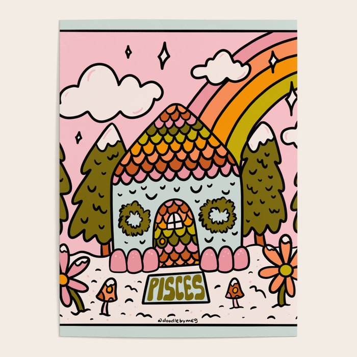 Pisces Gingerbread House Poster Gallery Image 4