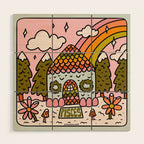 Pisces Gingerbread House Wood Wall Art Gallery Image 1