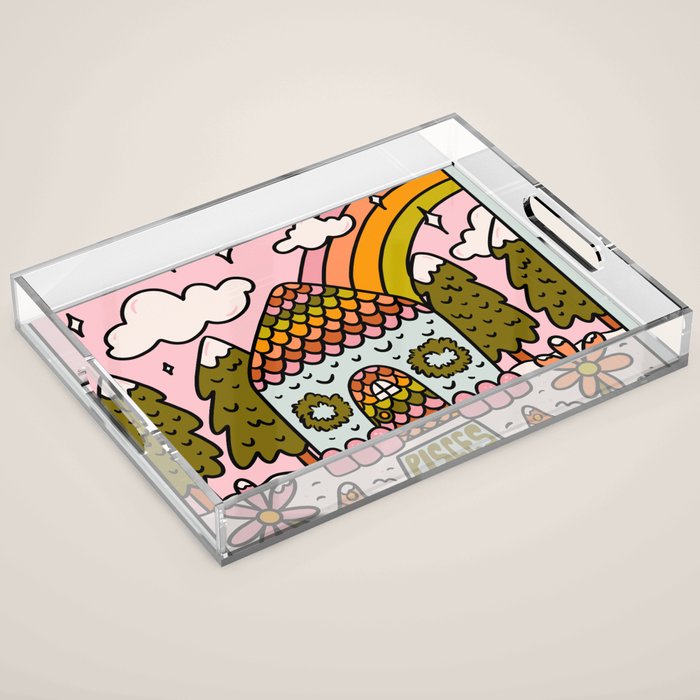 Pisces Gingerbread House Acrylic Tray Gallery Image 1