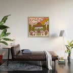 Pisces Gingerbread House Wood Wall Art Gallery Image 2