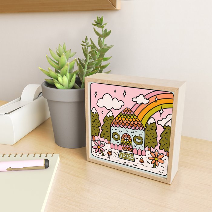 Pisces Gingerbread House Mini Art Print Gallery Image 2